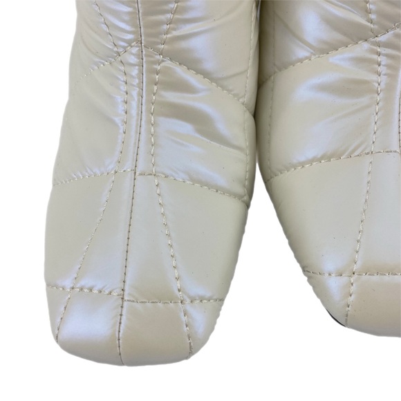 Aldo White Snowpuff Quilted Heeled Boots - Picture 5 of 10